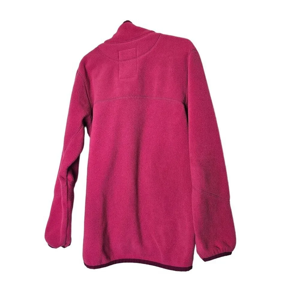 Helly Hansen Pink Fleece Jacket 100% Polyester Full Zip Thumbholes Sz 9‎ 9 years